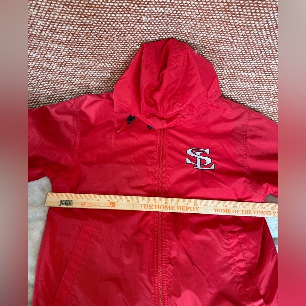 SL Port Authority Red Jacket with Gray Hood - Picture 11 of 12